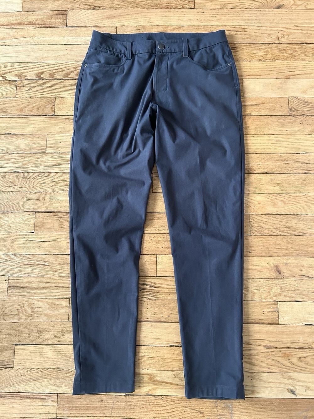 Lululemon ABC Slim Fit Pants Men’s 30 Black Warpstreme 5 Pocket LM5ALWS